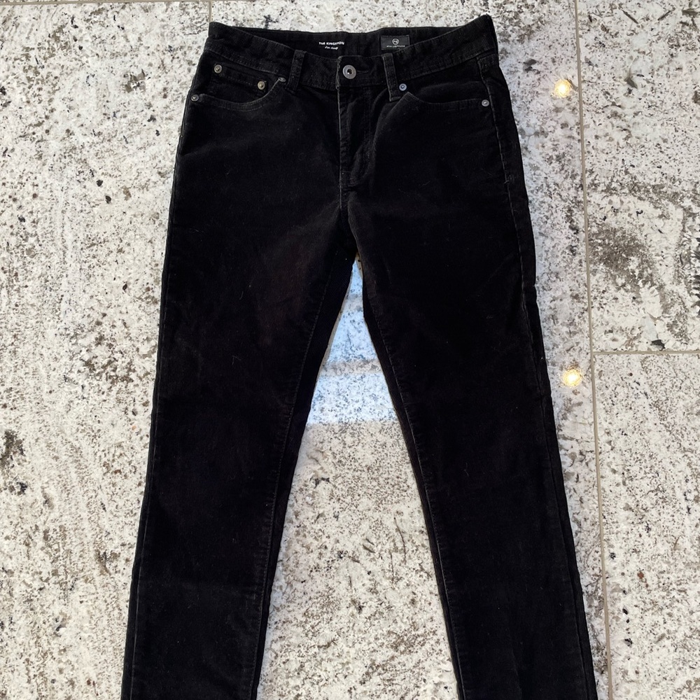 AG Adriano Goldschmeid kids corduroy pants Jeans sz 14 The Kingston slim skinny